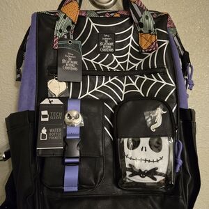 Disney Black and Purple Backpack - The Nightmare Before Christmas